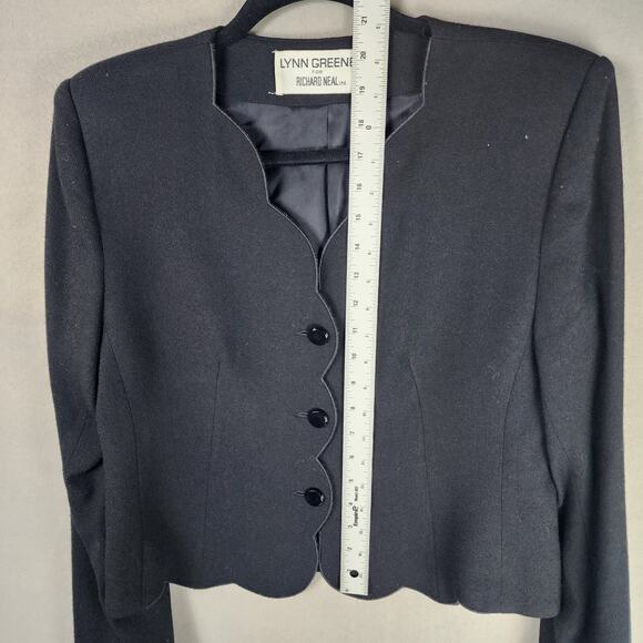 Lynn Greene for Richard Neal Black Light Jacket Size 8 Buttons - Picture 5 of 9